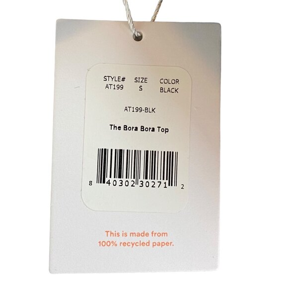 Andie Swim The Bora Bora Black Top Size S - Picture 6 of 6